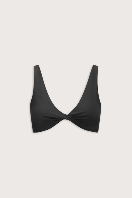 DayFlex Twist Front Sports Bra - Shadow Black