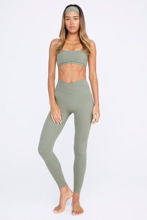 DAYFLEX WRAP HIGH WAISTED LEGGING - VINTAGE KHAKI