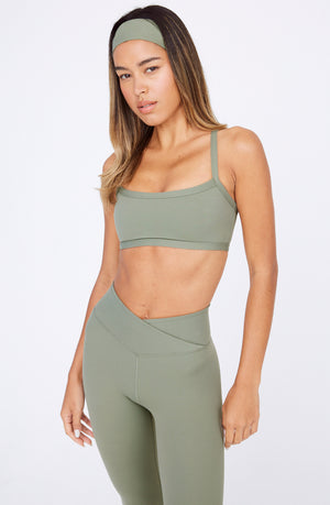 DAYFLEX BANDEAU SPORTS BRA - VINTAGE KHAKI