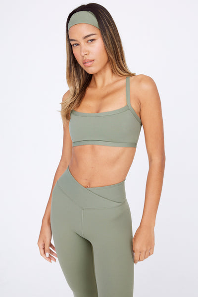 DAYFLEX BANDEAU SPORTS BRA - VINTAGE KHAKI