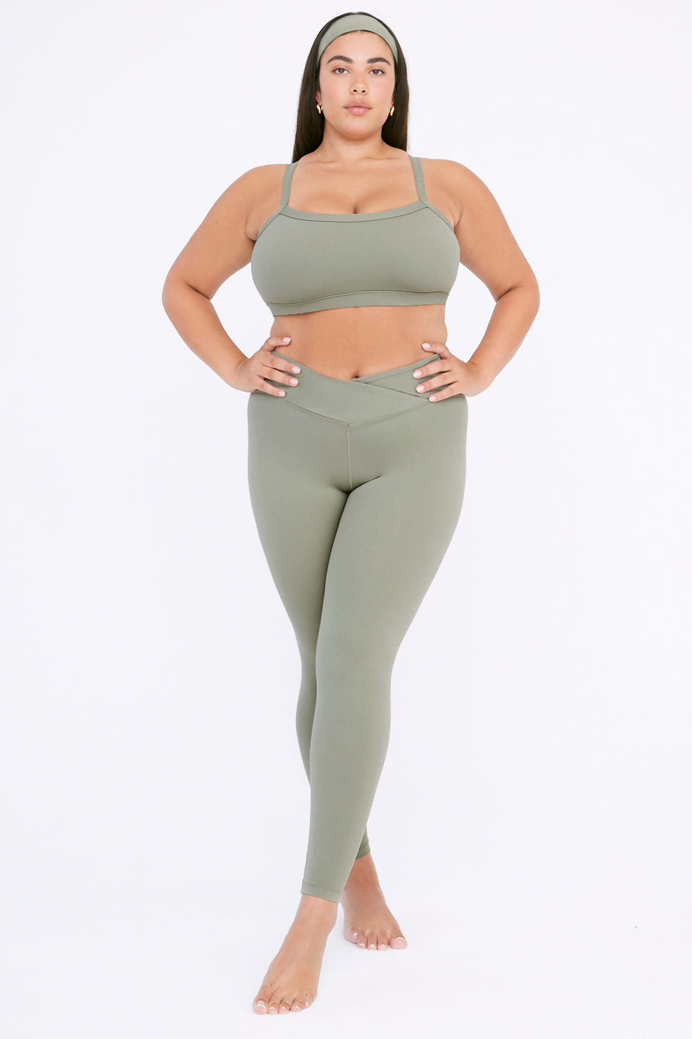 DAYFLEX WRAP HIGH WAISTED LEGGING - VINTAGE KHAKI