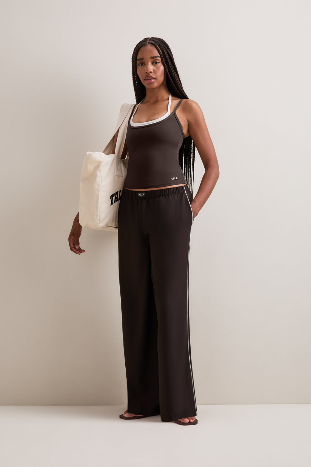 Wide Leg Studio Pant - Americano