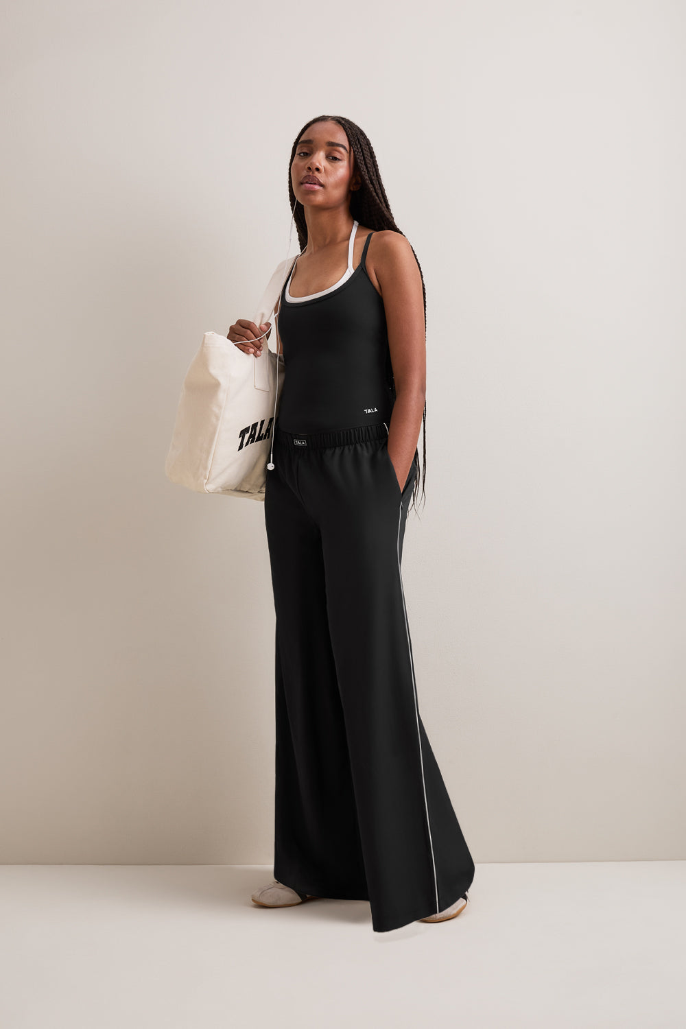 Wide Leg Studio Pant - Black