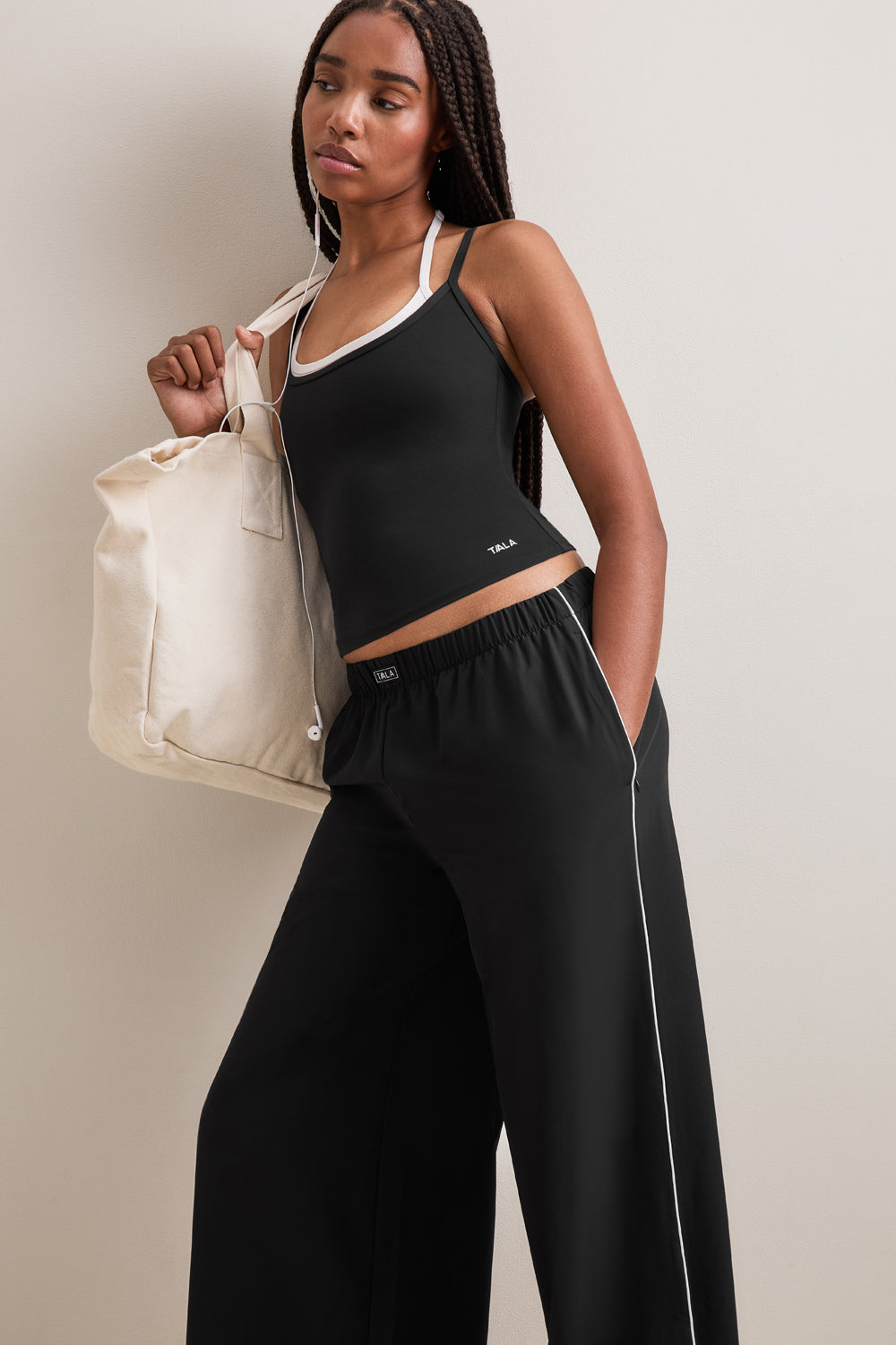 Wide Leg Studio Pant - Black