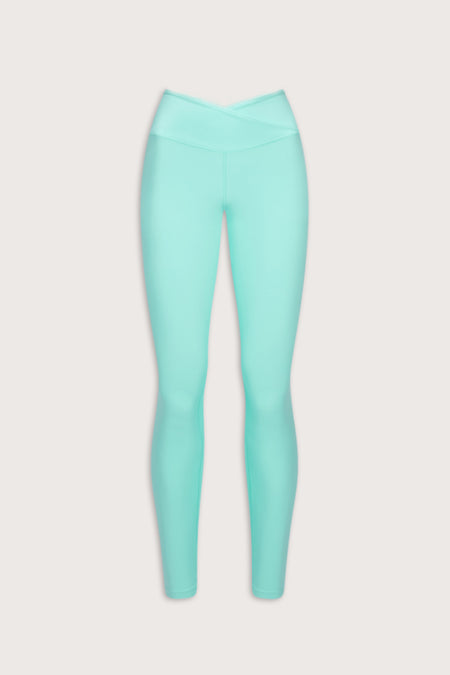 DayFlex Wrap High Waisted Legging - Cyan Blue