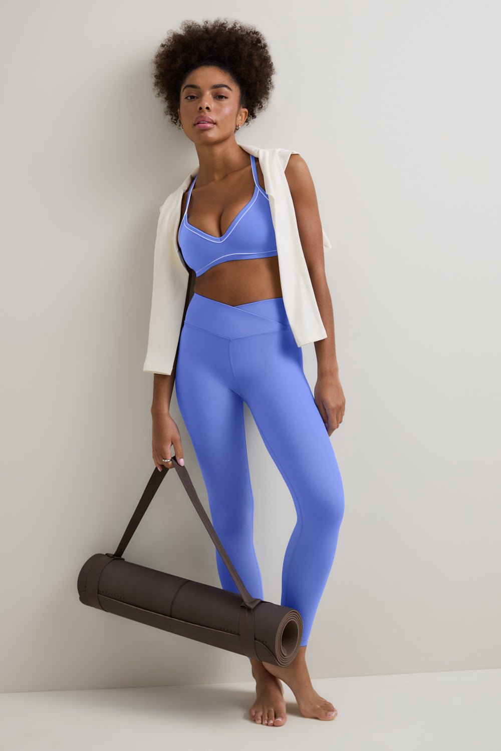 DayFlex Wrap High Waisted Legging - Iris Blue