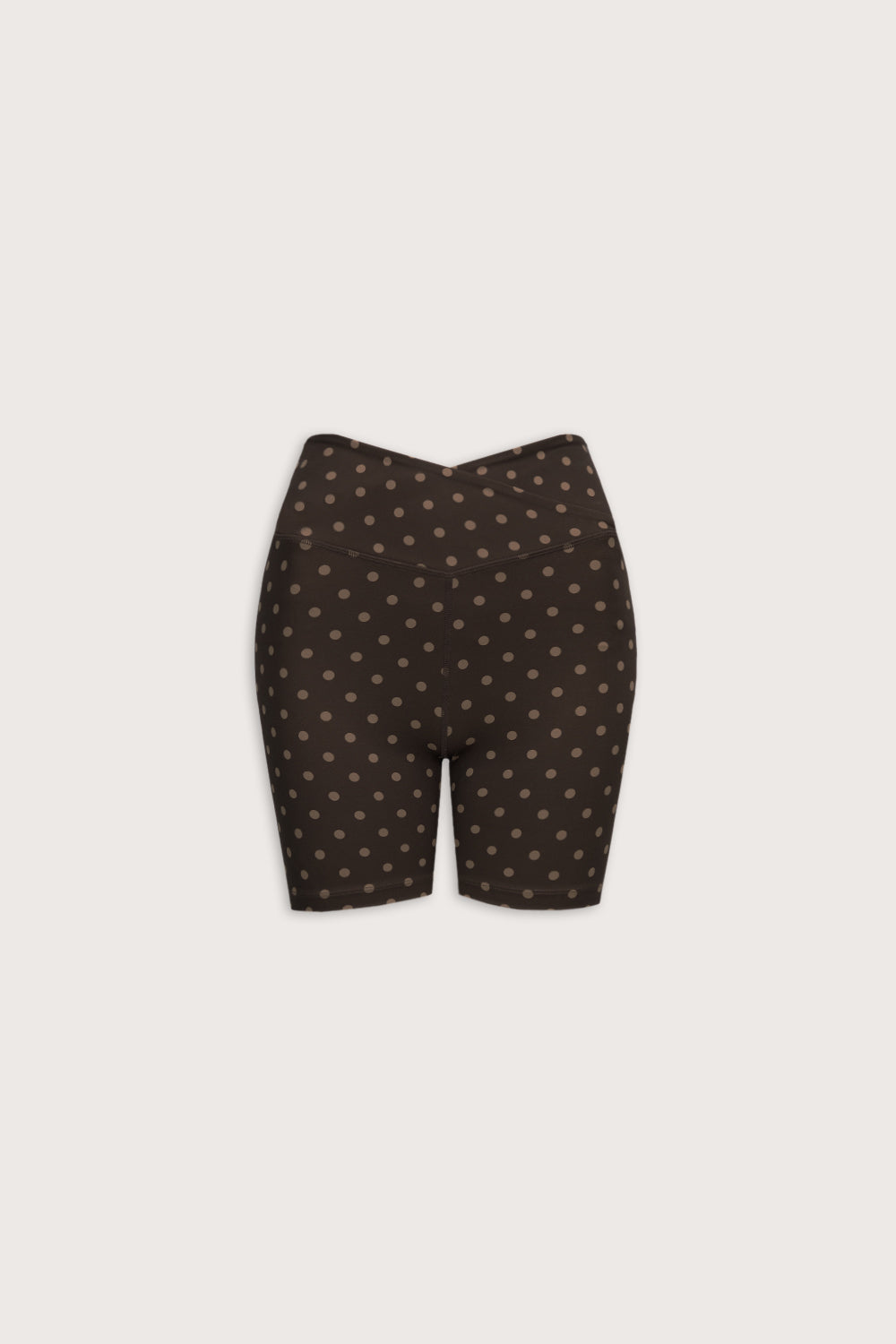 DayFlex Wrap Cycling Shorts - Americano Polka Dot