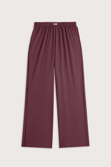 Wide Leg Studio Pant - Light Fig & Fig
