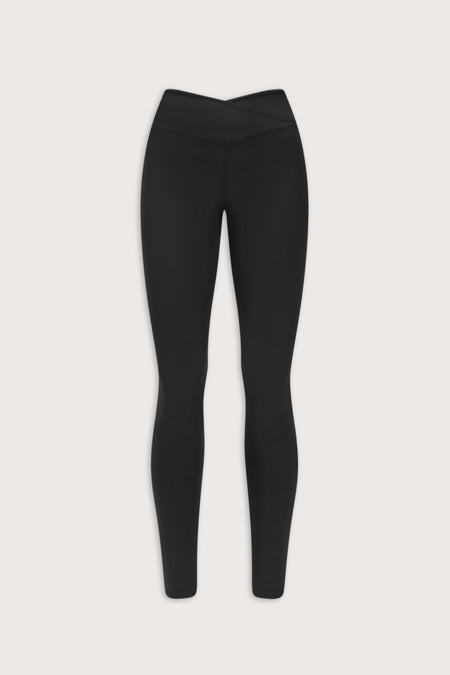 DayFlex Wrap High Waisted Legging - Shadow Black