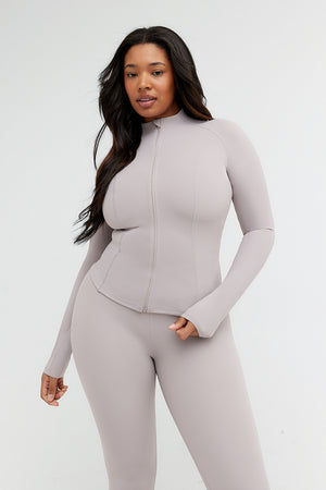 DAYFLEX ZIP THROUGH JACKET - TAUPE