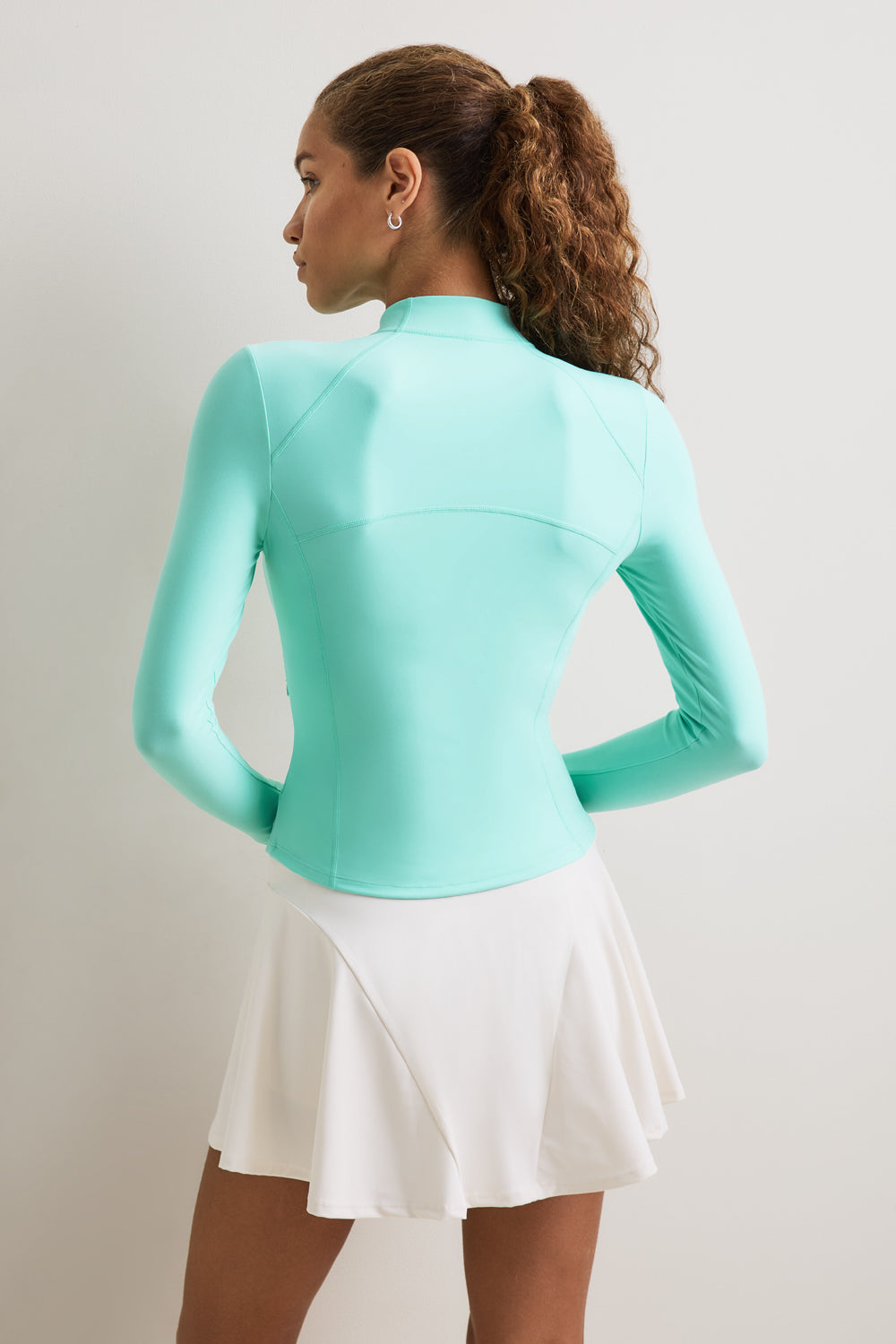 DayFlex Zip Through Sports Jacket - Cyan Blue