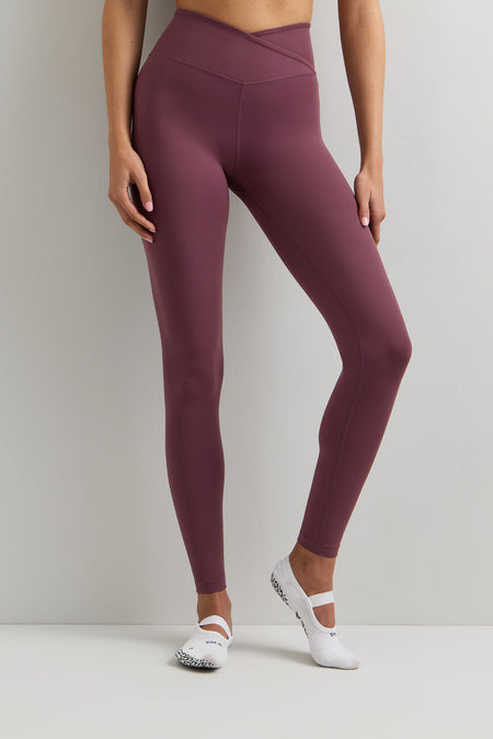 DayFlex Wrap High Waisted Legging - Light Fig
