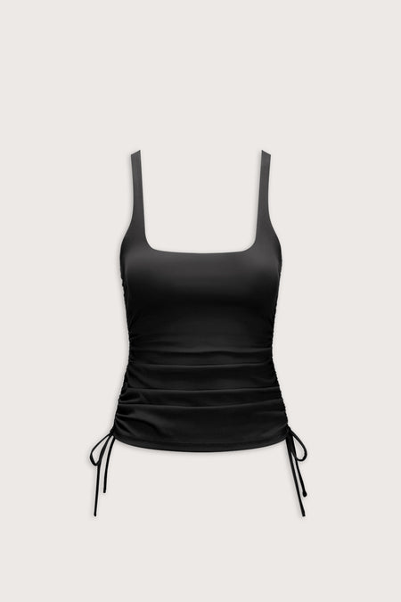DayFlex Adjustable Side Tie Vest - Shadow Black