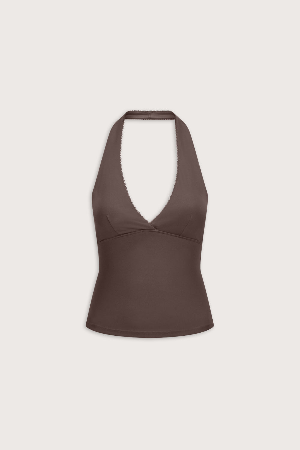 DayFlex Halter Tank - Mocha Brown