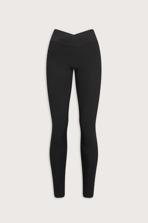 DayFlex Wrap High Waisted Legging - Shadow Black