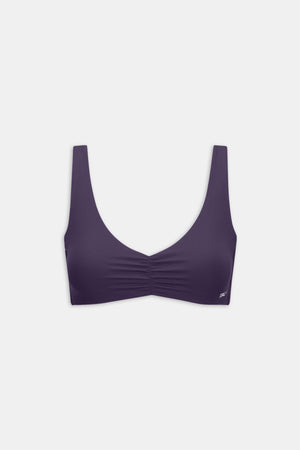 DayFlex Ruched Front Sports Bra - Dusk