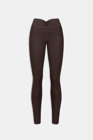 DayFlex Ruched Waist No Front Seam Legging - Americano