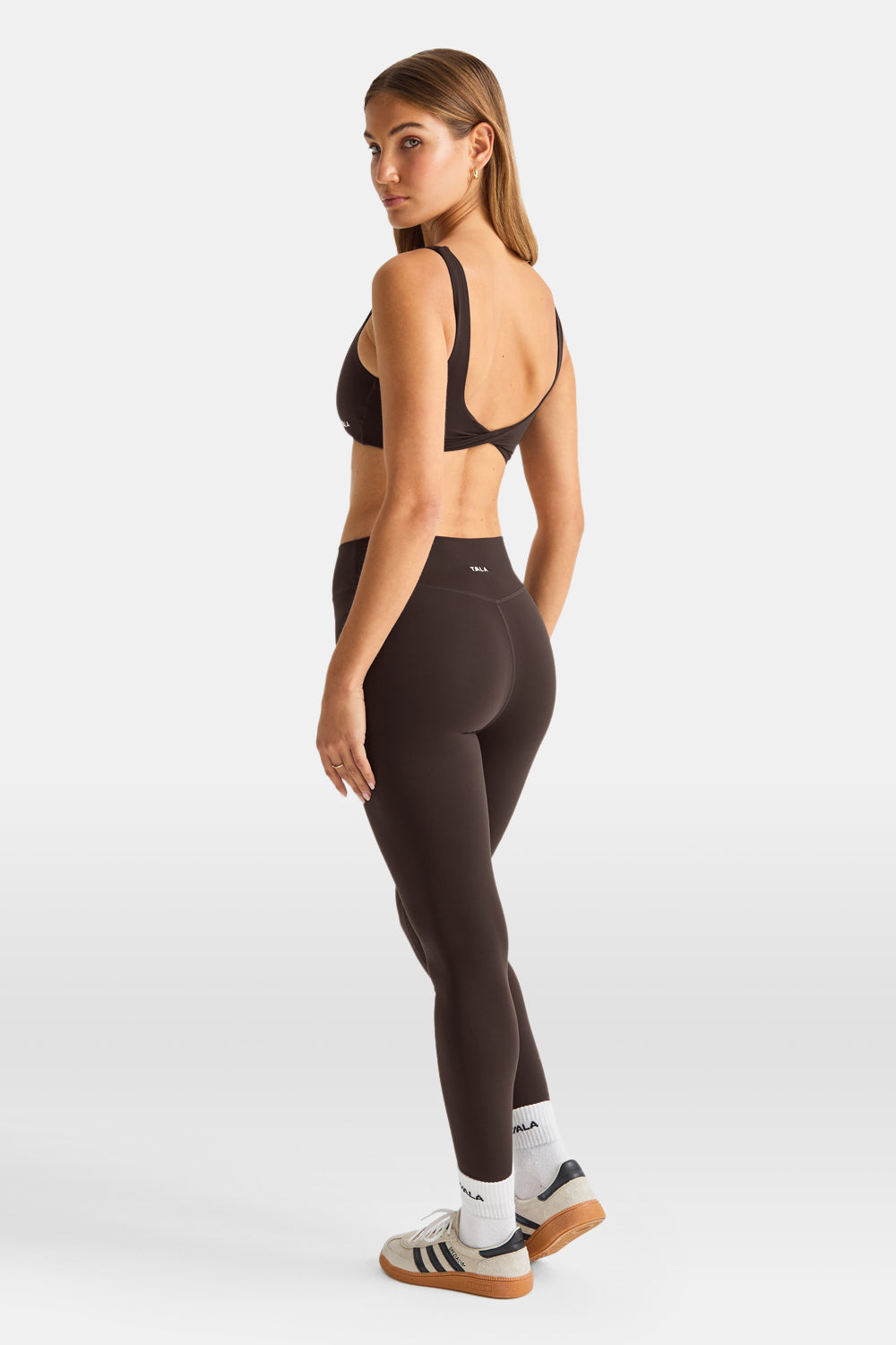 DayFlex Ruched Waist No Front Seam Legging - Americano