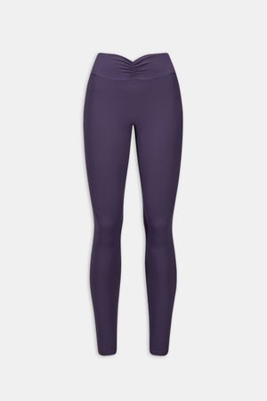 DayFlex Ruched Waist No Front Seam Legging - Dusk