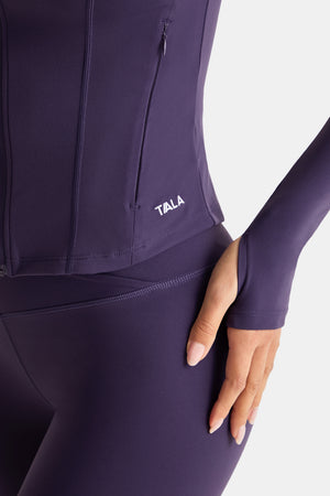 DayFlex Zip Through Sports Jacket - Purple Dusk