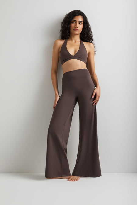 DayFlex Straight Leg Yoga Pant - Mocha Brown