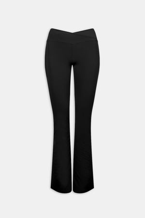DayFlex Wrap Flared Yoga Pant - Shadow Black