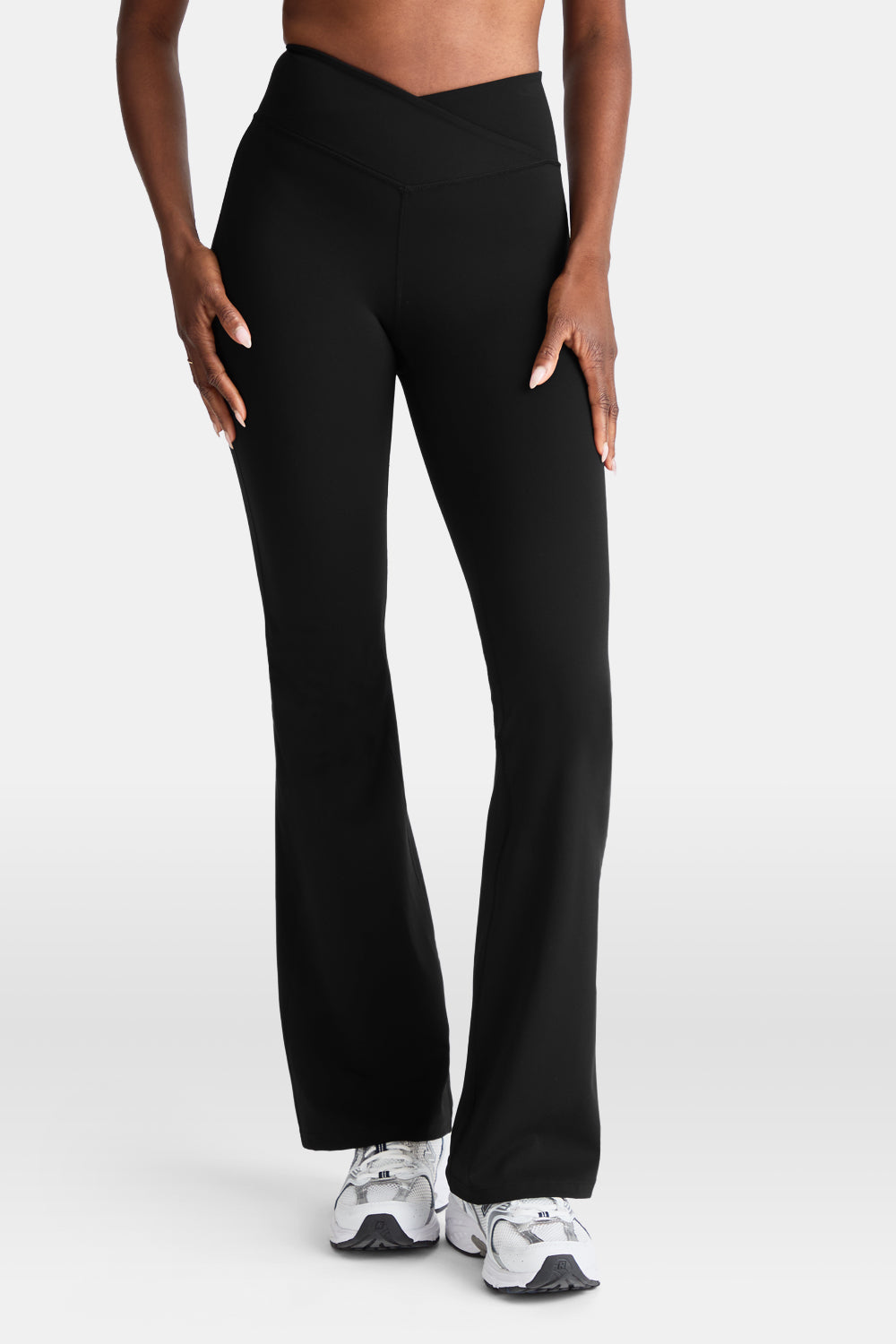 DayFlex Wrap Flared Yoga Pant - Shadow Black