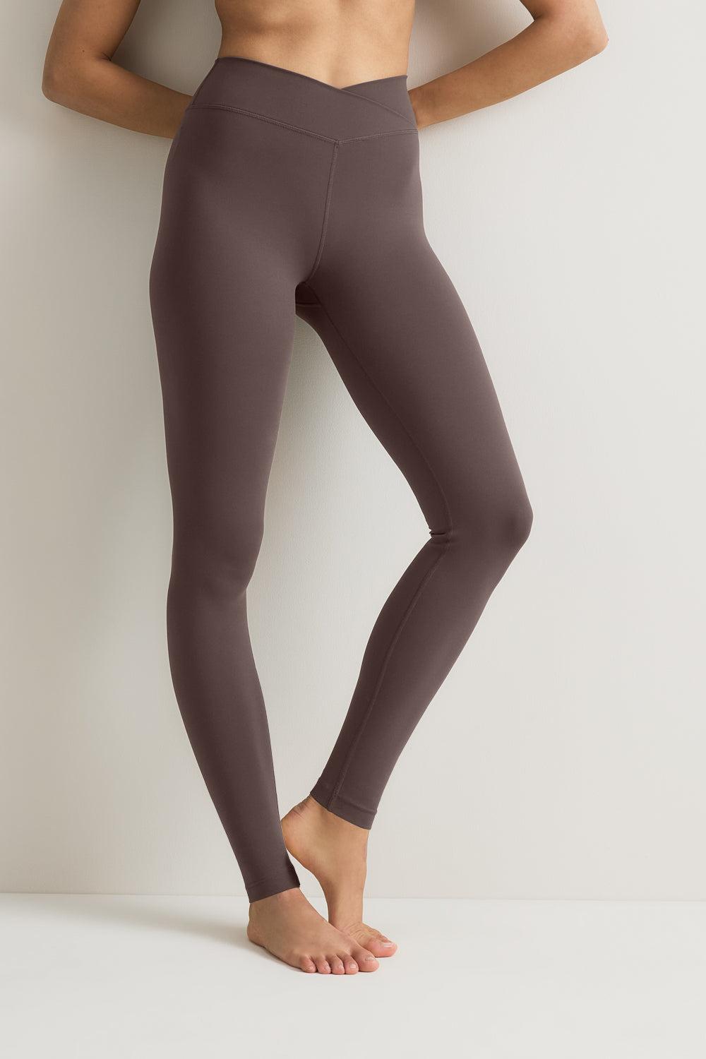DayFlex Soft Wrap Legging - Mocha Brown