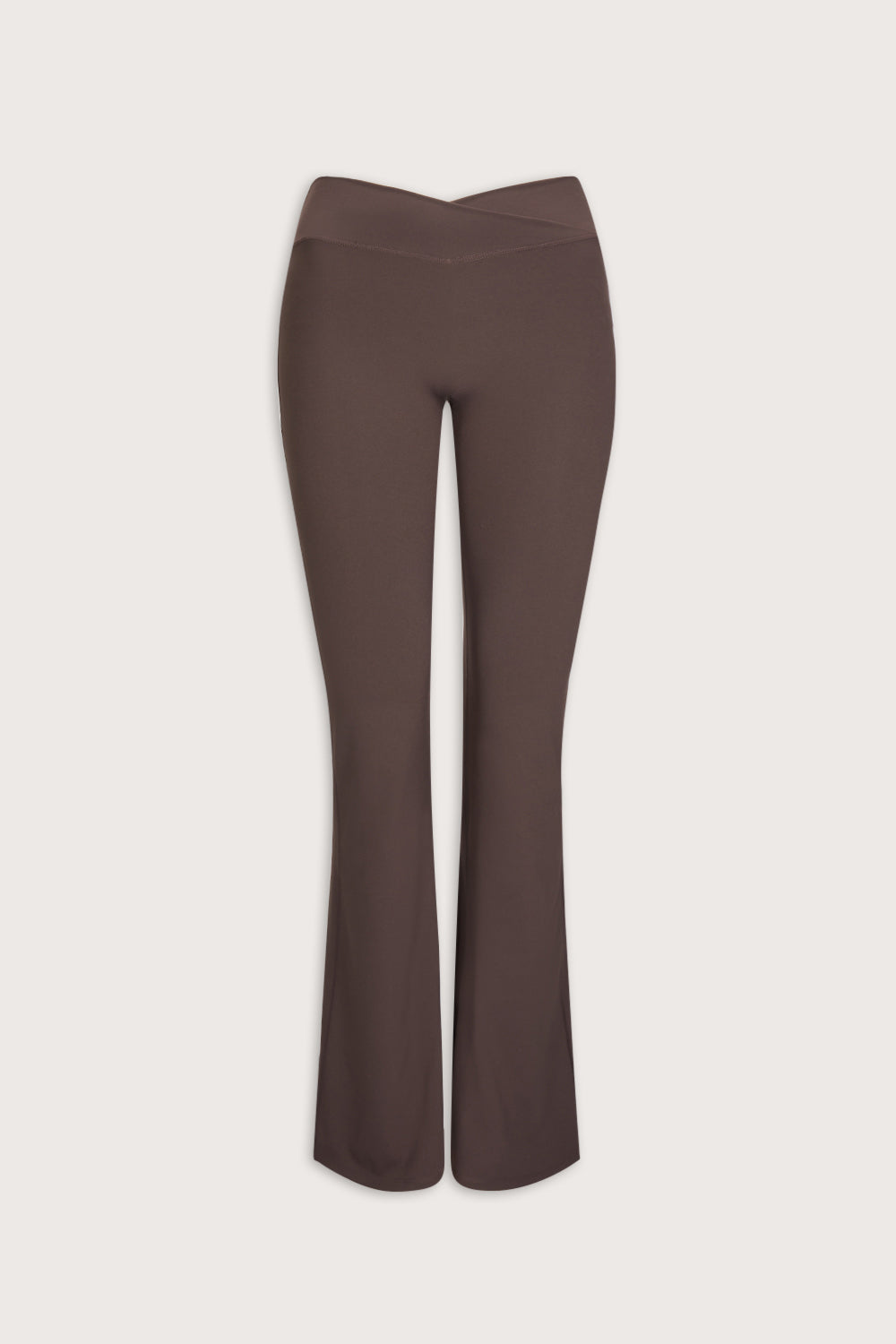 DayFlex Wrap Flared Yoga Pant No Front Seam - Mocha Brown