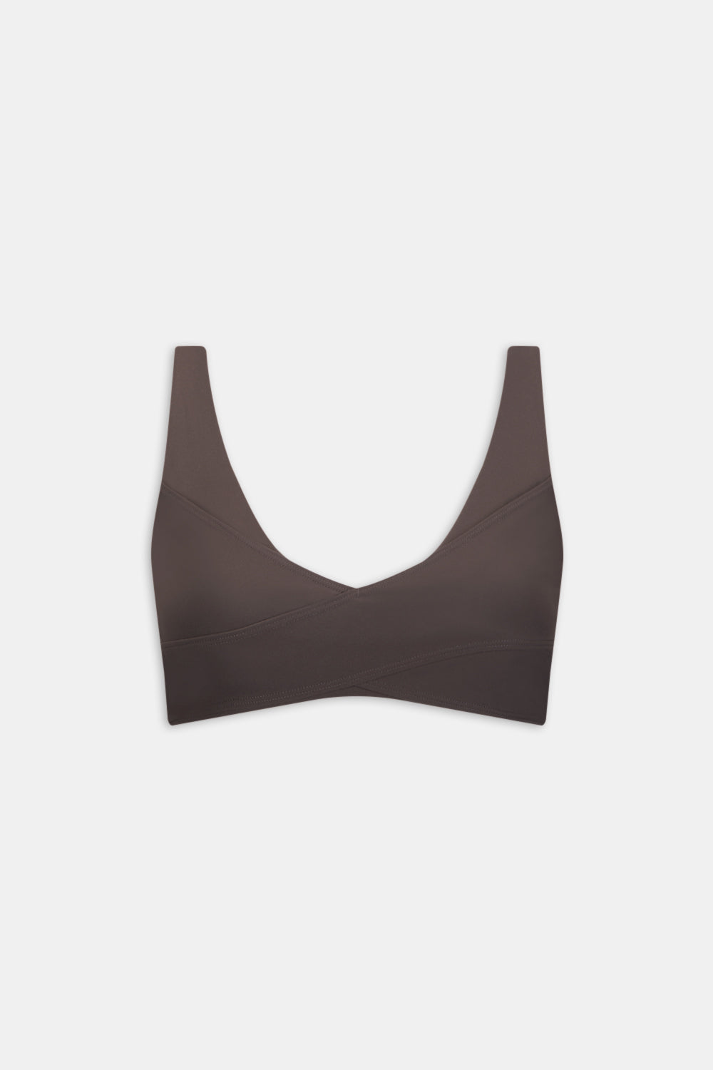 DayFlex Wrap Front Sports Bra - Deep Taupe