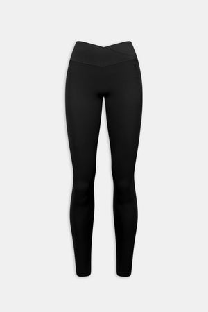DayFlex Wrap No Front Seam Legging - Shadow Black