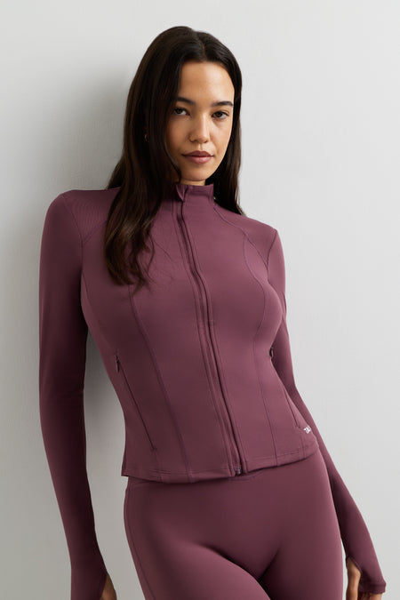 DayFlex Zip Through Sports Jacket - Light Fig