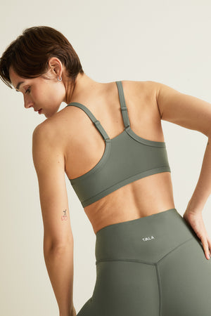 DayFlex Bandeau Sports Bra - Light Moss