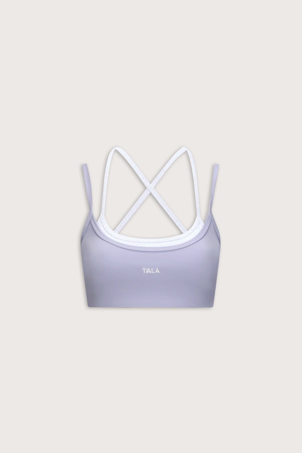 DayFlex Double Layer Sports Bra - Lilac / Grey Marl
