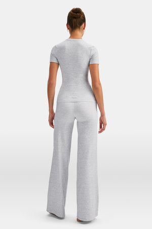 DayFlex Essential Full Length T-Shirt - Grey Marl