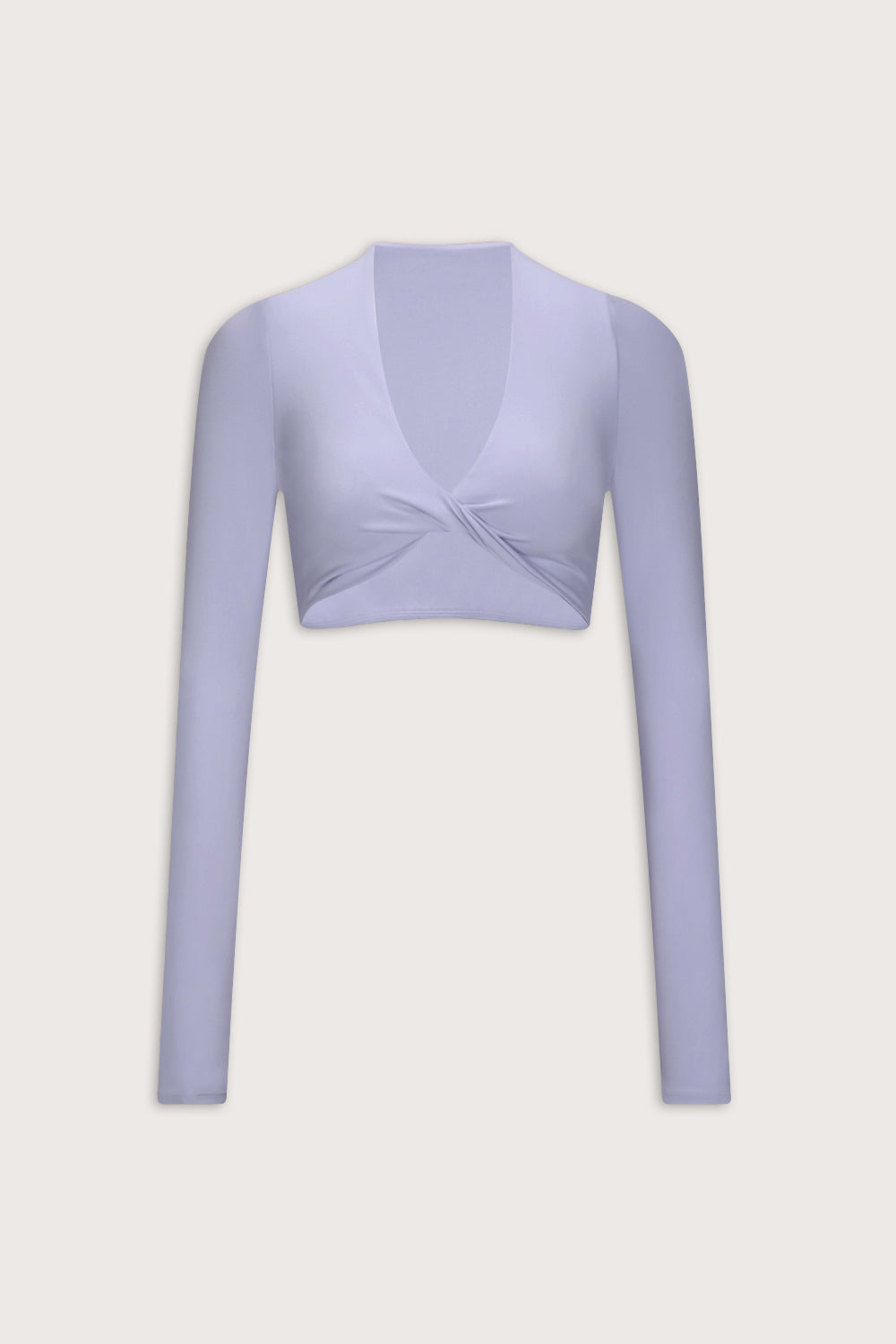 DayFlex Twist Front Long Sleeve Top - Lilac