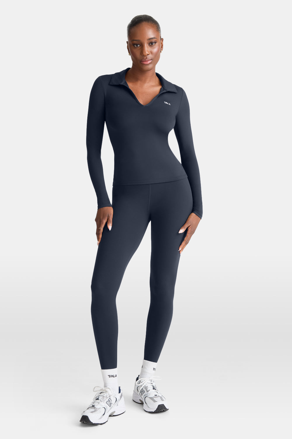 DayFlex Long Sleeve Lightweight Polo - Midnight Navy