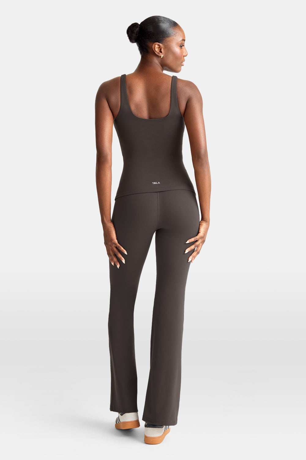 DayFlex Square Neck Full Length Vest - Deep Taupe