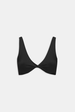 DayFlex Twist Front Sports Bra - Shadow Black