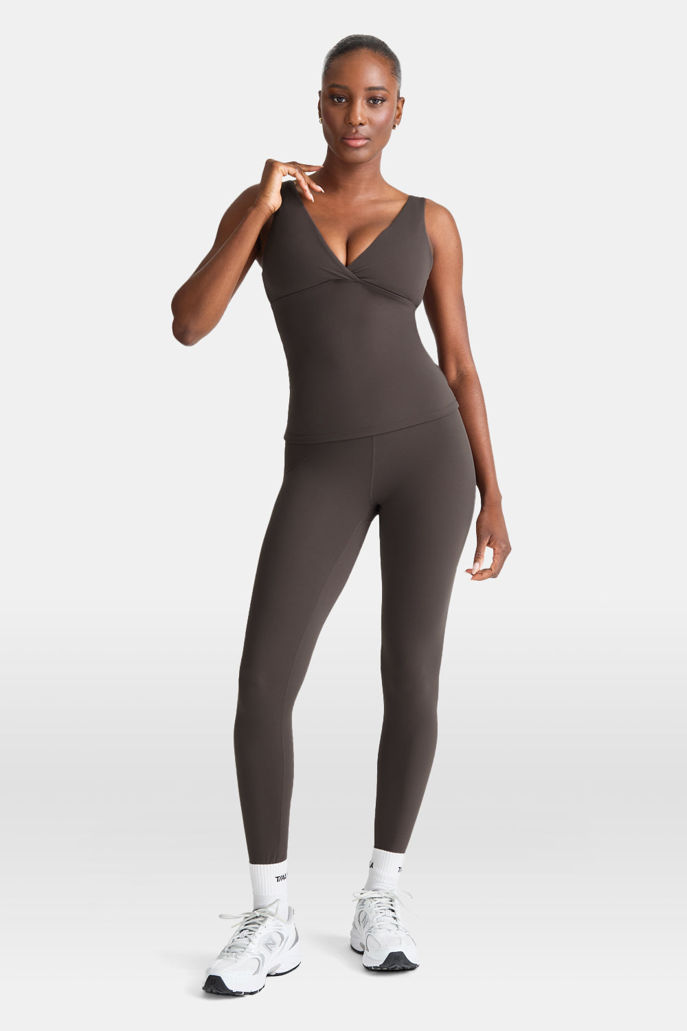 DayFlex V Neck Vest - Deep Taupe