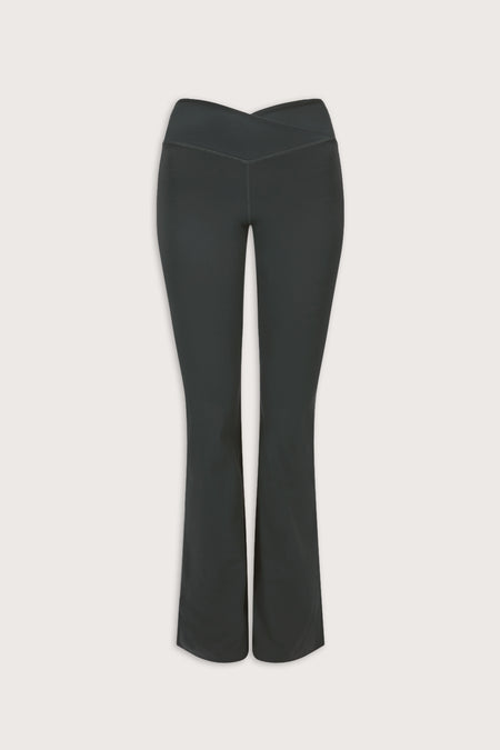 DayFlex Wrap Flared Yoga Pant - Slate Green