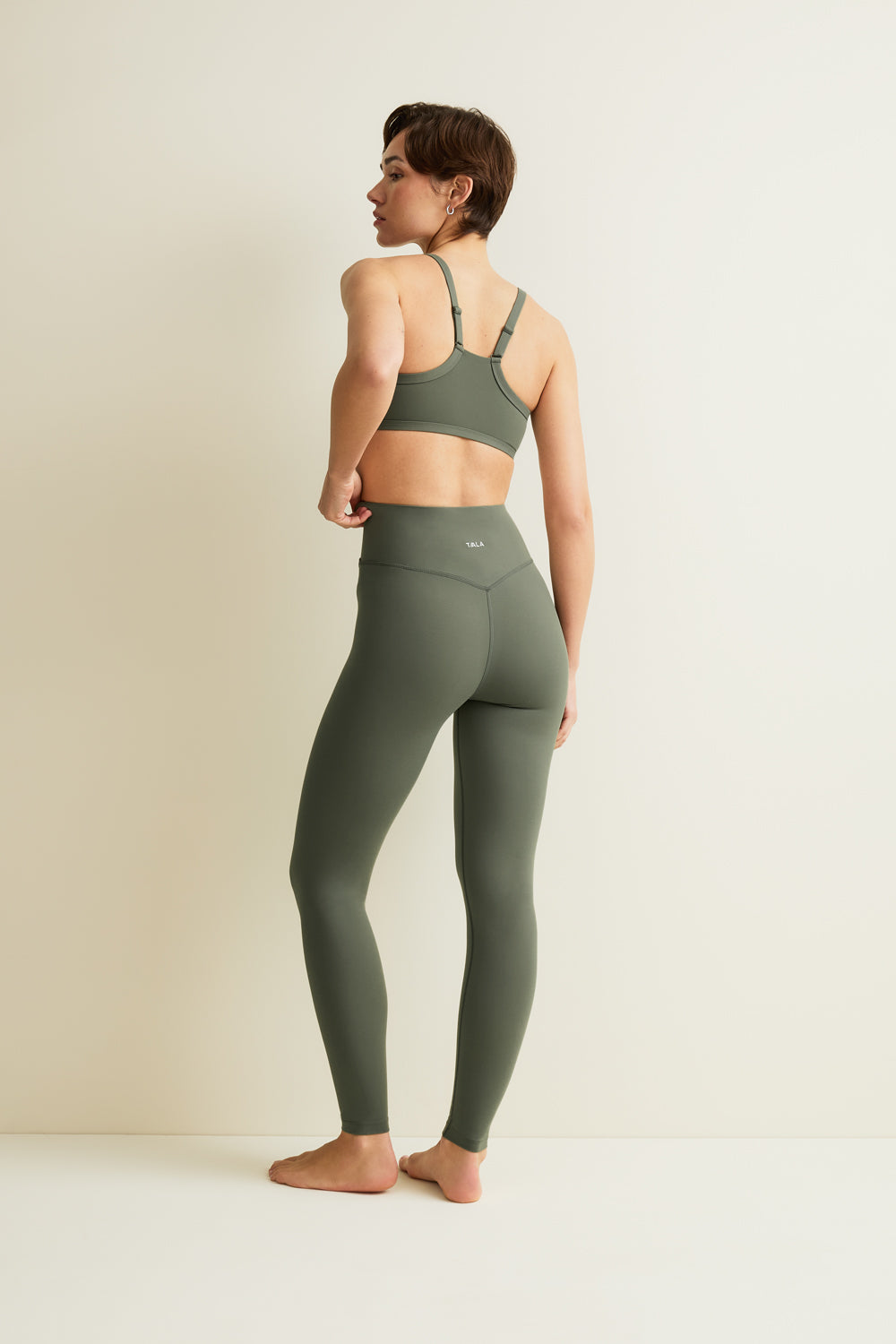 DayFlex Wrap High Waisted Legging - Light Moss