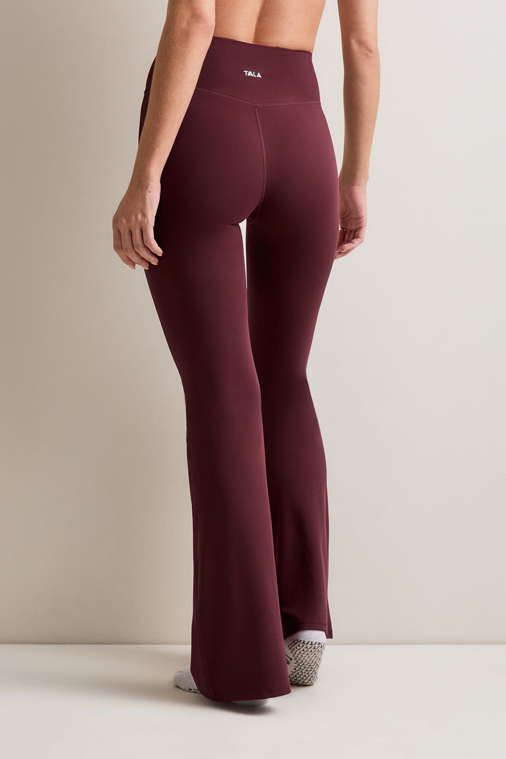 DayFlex Wrap Flared Yoga Pant - Burgundy