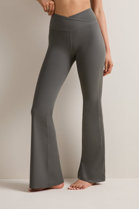 DayFlex Wrap Flared Yoga Pant - Dark Olive