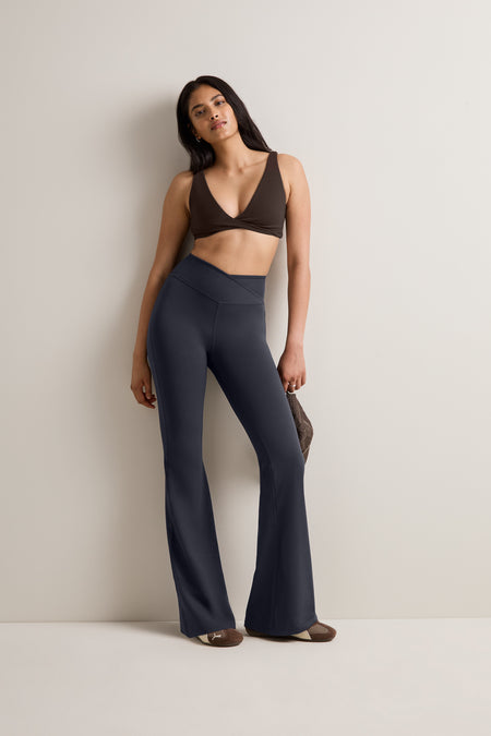 DayFlex Wrap Flared Yoga Pant - Midnight Navy