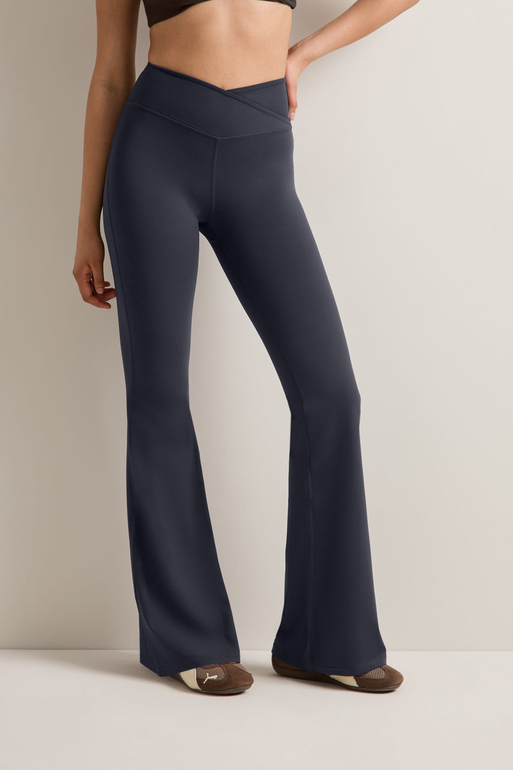 DayFlex Wrap Flared Yoga Pant - Midnight Navy