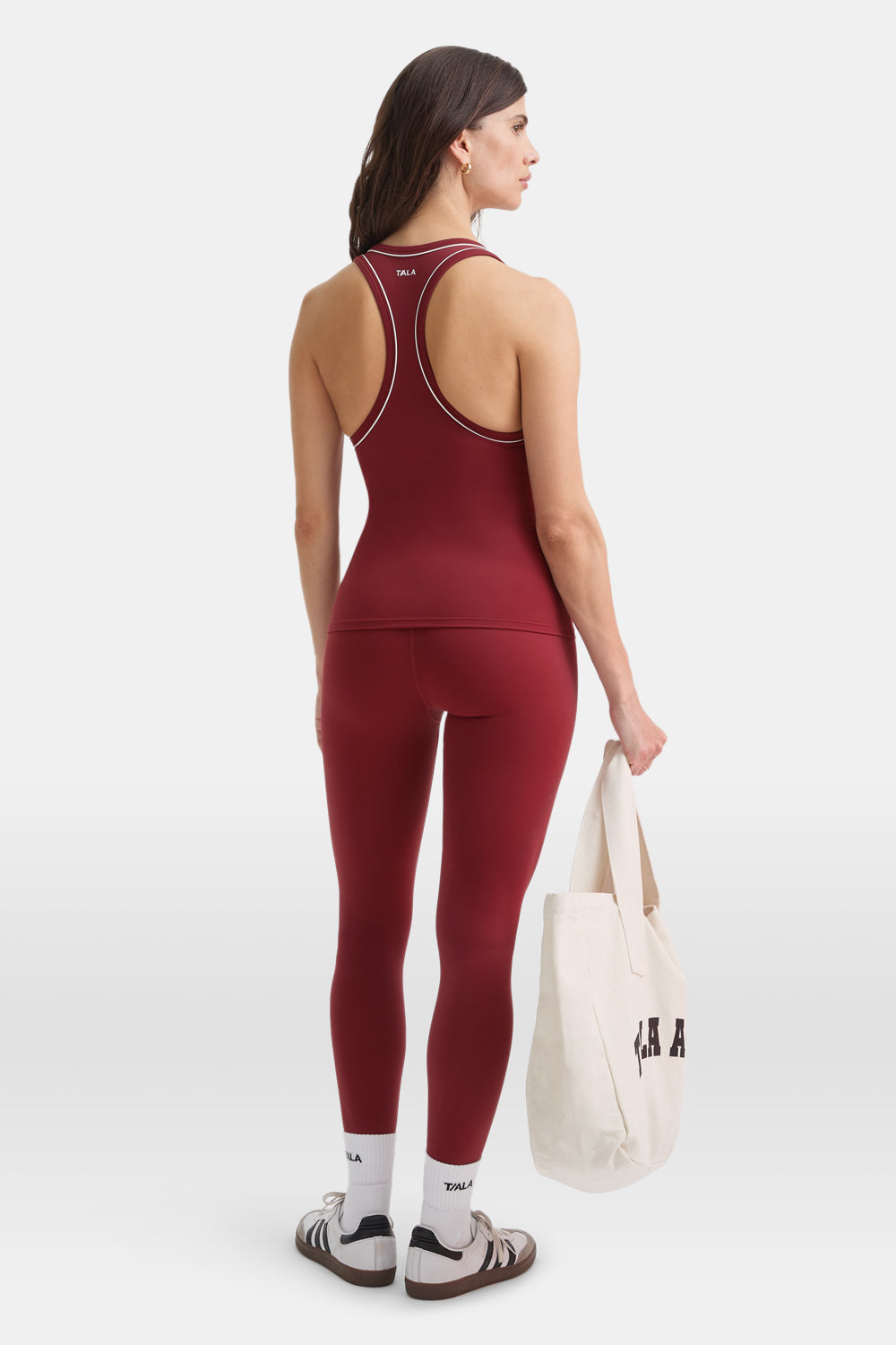 DAYFLEX BUILT-IN SUPPORT V NECK RACER VEST - VINTAGE RED
