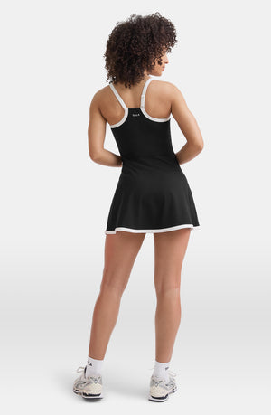 DAYFLEX ACTIVE DRESS - SHADOW BLACK & IVORY