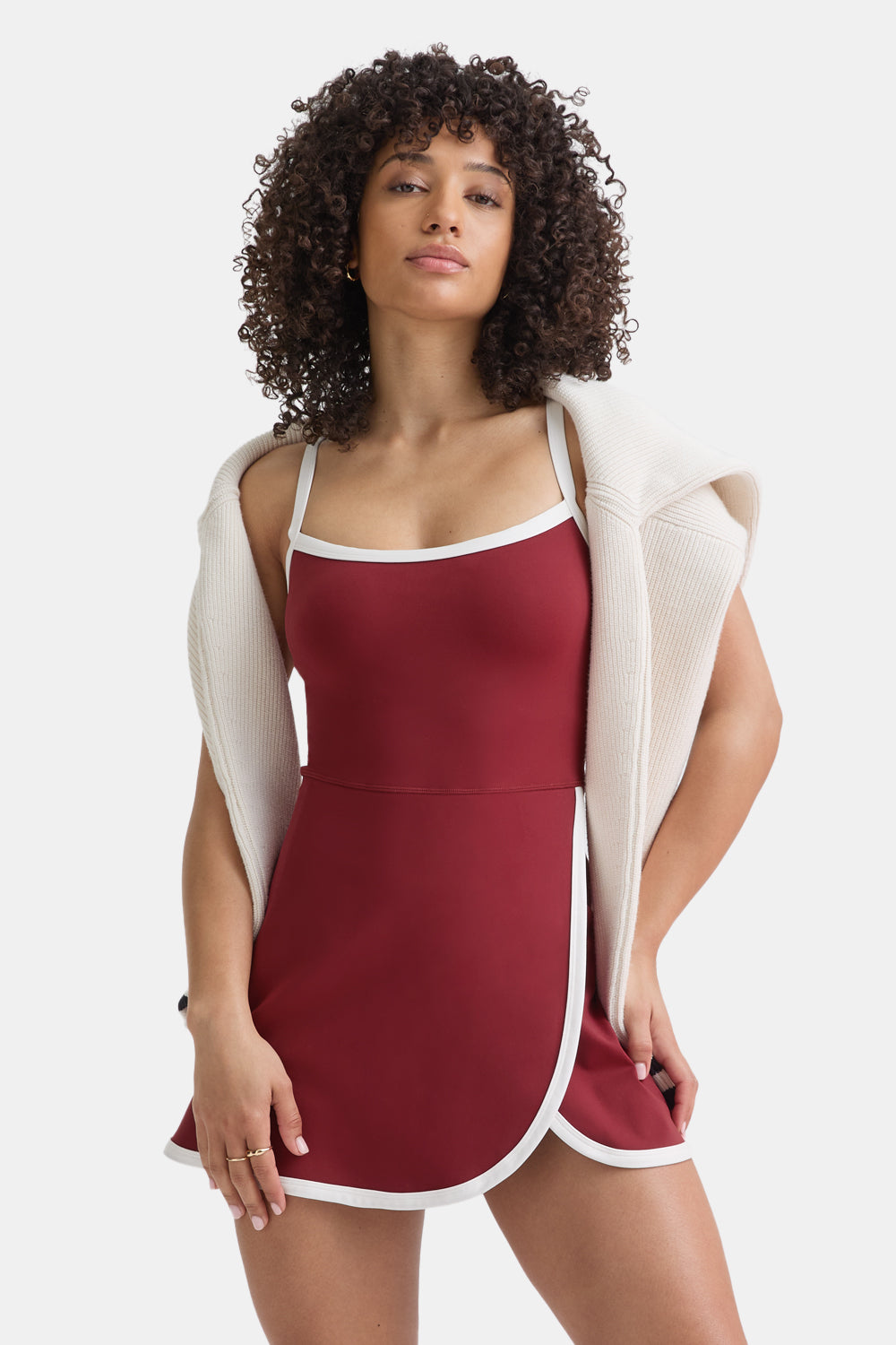 DAYFLEX ACTIVE DRESS - VINTAGE RED & IVORY
