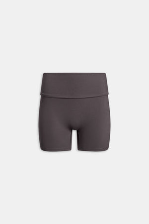 DayFlex Multiway Fold Waist Cycling Shorts - Cool Espresso